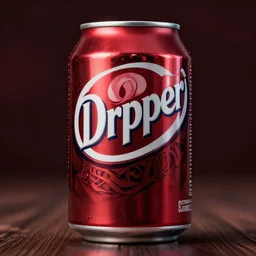photorealistic can of drpepper. hyperdetailed photorealism, 1 0 8 megapixels, amazing depth, glowing rich colors, powerful imagery, psychedelic overtones, 3 d finalrender, 3 d shading, cinematic lighting, artstation concept art