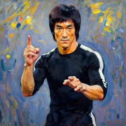 bruce lee by monet