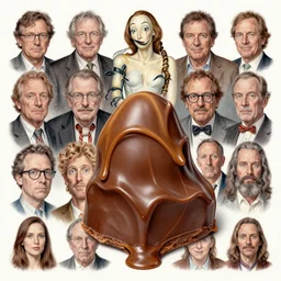 toffee chocolate creation by beeple artgerm amanda sage bauhaus salvador dali bernie wrightson bruce pennington, bernardi, kinkade, elson, mcquarrie, lacoste, rhads, mccall, syd mead. hyper - realistic