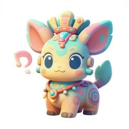3d animal totem aztek tribal dofus color pastel vibrant style fanart ornate fantasy art heartstone Video game icon, 2d game art gta cover , official fanart behance hd artstation by Jesper Ejsing, by RHADS, Makoto Shinkai and Lois van baarle, ilya kuvshinov, rossdraws