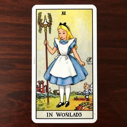 Alice in Wonderland tarot card