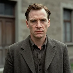 film still of Pepe as Oskar Schindler in Schindler's List, 4k