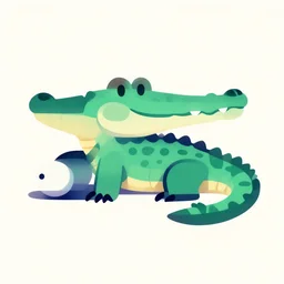 cyborg crocodile but minimalistic corporative art, colorful, v - ray, trending on artstation, minimalism