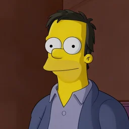 steve ballmer as the simpsons cartoon character