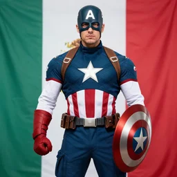captain America dress as captain Mexico