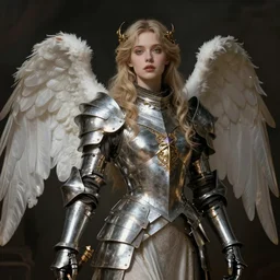 Angel knight gothic girl. By William-Adolphe Bouguerea, Jordan grimmer, highly_detailded