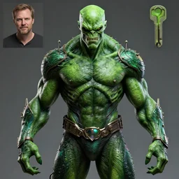 green goblin - sabretooth - hybrid supervillain, intricate artwork, concept art, octane render, deviantart, cinematic, key art, hyperrealism, iridescent accents, portrait photograph, nikon 3 5 mm, photograph by greg rutkowski