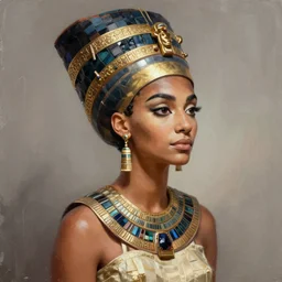willow smith as queen nefertiti, highly detailed, digital painting, artstation, concept art, sharp focus, illustration, rutkowski, raphael lacoste, magali villeneuve