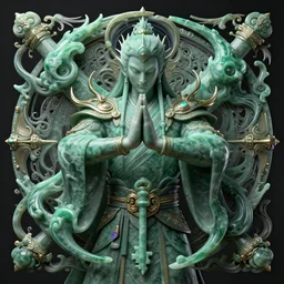 mage who prohibits nephrite, intricate abstract. intricate artwork, by tooth wu, wlop, beeple, dan mumford. concept art, octane render, trending on artstation, greg rutkowski very coherent symmetrical artwork. cinematic, key art, hyper realism, high detail, octane render, 8 k, iridescent accents