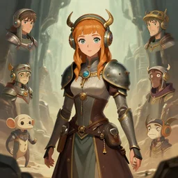 fantasy girl, Medieval Futurism, Retrofuturism, medieval, science fiction by JeeHyung lee, Anna Nikonova aka Newmilky, Adrian Wilkins and 23monkey trending on artstation, 2D art, 2dcg #digital art #cute #girls photoshop