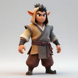Highly detailed 3D model of avatar the last airbender, Unreal Engine, Blender, shaders