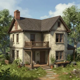 homes, style game square enix, trending on artstation, painted by greg rutkowski, render with game the last of us parte ii details