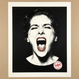 individual screaming dame edna everage silk screen francis bacon