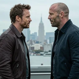 patrick stewart facing off against jason statham in a new netflix action thriller movie