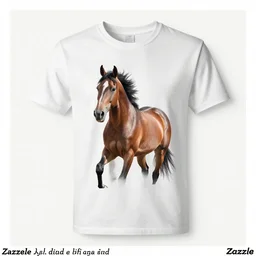 t - shirt design of a horse, trending on zazzle