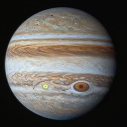 a beautiful matte painting of Jupiter from the POV of one of its moons