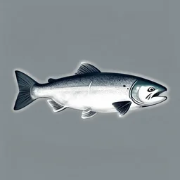 salmon in Haida Tlingit art style
