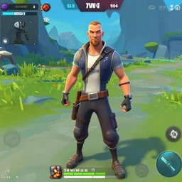 walter white as a fortnite character, gameplay screenshot