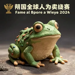 Photo of a frog made of clay