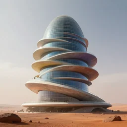 Hyper realistic, spiral colorful concrete and glass big architecture, on mars , Future design, architecture design, foggy, environment, Cinematography,mega scans, cinematic, hyper realistic, photo real, cinematic composition, highly detailed, vray, corona render, 8k,