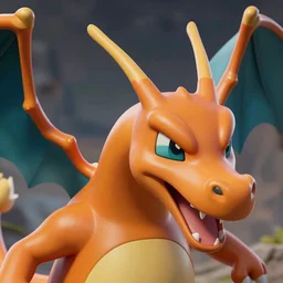 charizard, close up headshot extremely detailed, 3d charizard Pokémon, orange dragon artwork character design by wlop, arvalis, George lucas, artgerm, in the style of League of legends, ARK survival, Skyrim HD, Breath of the wild, amazing artwork on artstation high detail, detailed feathers, textures, scales and fur, 3d render
