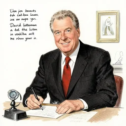 david letterman drawn by robert crumb