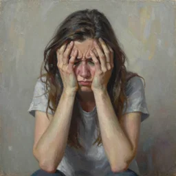 the feeling of anxiety oil painting 1 9 9 1