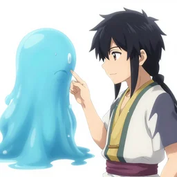 rimuru talking to rigurd, two people, anatomically correct, reincarnated as a slime, absurd res, 4 k