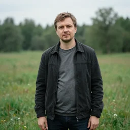 a portrait of a character in a scenic environment by sergii golotovskiy