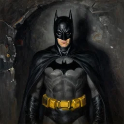Andrew Wyeth artwork, Batman in the batcave