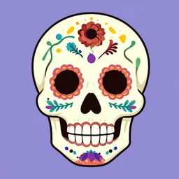a beautiful calavera illustration