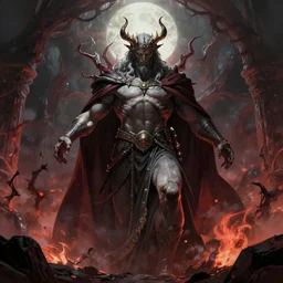 God was swallowed by hell and now he has descended to earth and wants to destroy it, 4k very detailed, deviantart artstation