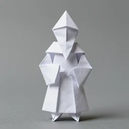 breton monk like rasputin as paper origami, 8 k hd dof t