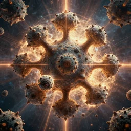 insane infographic, style of Donato Giancola, grid-displace style, mandelbulb-3d background, radiant, mind-changing. Highly detailed, photographic, cinematic, dramatic, sublime, establishing shot.