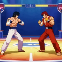 beautiful detail snk fighting stage background gif