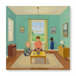 a beautiful interior painting by artgerm and alexy grey and wes anderson and spike jonze, trending on artstation