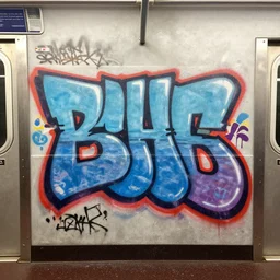 graffiti on the subway of 2 2 yeard old mary louise brooks, graffiti by zephyr
