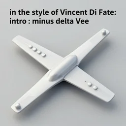 “in the style of Vincent Di Fate: minus delta Vee”