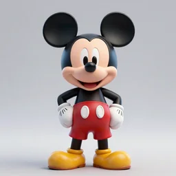 Mugshot of Mickey Mouse, Ultra HD, 8k, Rendered in Blender, Ultra Realistic