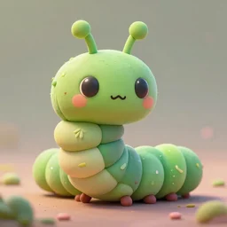 symmetrical intricate murky clay cute friendly green caterpillar worm character, in the style of craola, macro lens, highly detailed, digital painting, trending artstation, concept art, illustration, cinematic lighting, pastel, photorealism, epic, octane render