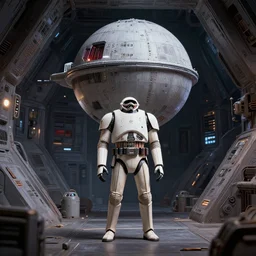 still of star wars the claymation movie, inside the death star, high detail, intrincate
