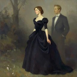 a beautiful picture of dark dress ， by greg rutkowski and thomas kinkade, trending on artstation