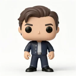 full body 3d render of Igor Bogdanoff as a funko pop, Chibi, studio lighting, white background, blender, trending on artstation, 8k, highly detailed