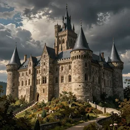 medieval castle, by isaac grunewald