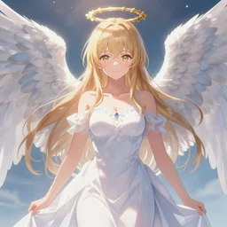 an angel, Pixiv style, stunning, hd