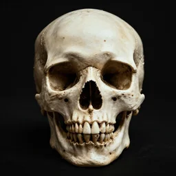 asthetic concept art of a skull