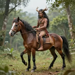 the tikbalang is an evil spirit from philippine folklore that is described as a blasphemous fusion of a man and a horse, making it a distant cousin of entities such as kelpie, pooka, and water horses