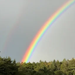 the end of a rainbow