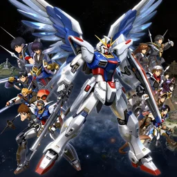 highly detailed vfx mobile suit wing gundam ( gundam zero - one ) fighting gundam heavyarms ( gundam zero - three ) in space, unreal engine, greg rutkowski, loish, rhads, beeple, makoto shinkai and lois van baarle, ilya kuvshinov, rossdraws, tom bagshaw, alphonse mucha, global illumination, detailed and intricate environment