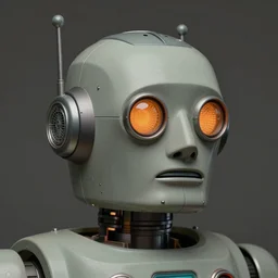 ( ( ( ( ( 1 9 5 0 s retro future robot android head. muted colors. ) ) ) ) ) by jean - baptiste monge!!!!!!!!!!!!!!!!!!!!!!!!!!!!!!